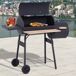 Barbacoa de Carbón Acero laminado en frío, Madera Outsunny Barbacoa de Carbón Acero laminado en frío, Madera Outsunny Negro