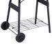 Barbacoa de Carbón Acero laminado en frío, Madera Outsunny Barbacoa de Carbón Acero laminado en frío, Madera Outsunny Negro