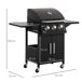 Barbacoa de Ga Acero al Carbono Outsunny Barbacoa de Ga Acero al Carbono Outsunny Negro