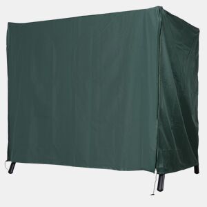 Outsunny Capa para Baloiço de Jardim, Capa para Baloiço de Exterior em Tecido Oxford 600D com 2 Fechos Impermeável 177x114x152 cm Verde Escuro