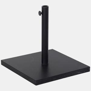 Outsunny Base para Chapéu de Sol Universal Suporte para Chapéu de Sol para Jardim Terraço 45x45x39cm Preto