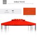 Techo Repuesto Cenador Poliéster Outsunny 400x300 Techo Repuesto Cenador Poliéster Outsunny 400x300 Rojo