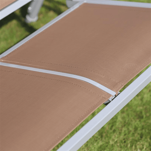 Outsunny Baloiço de Jardim Exterior de 3 Lugares com Toldo Ajustável, Encosto Respirável e Estrutura de Metal para Terraço e Varanda, Suporta até 240 kg, 171x108x150 cm, Castanho