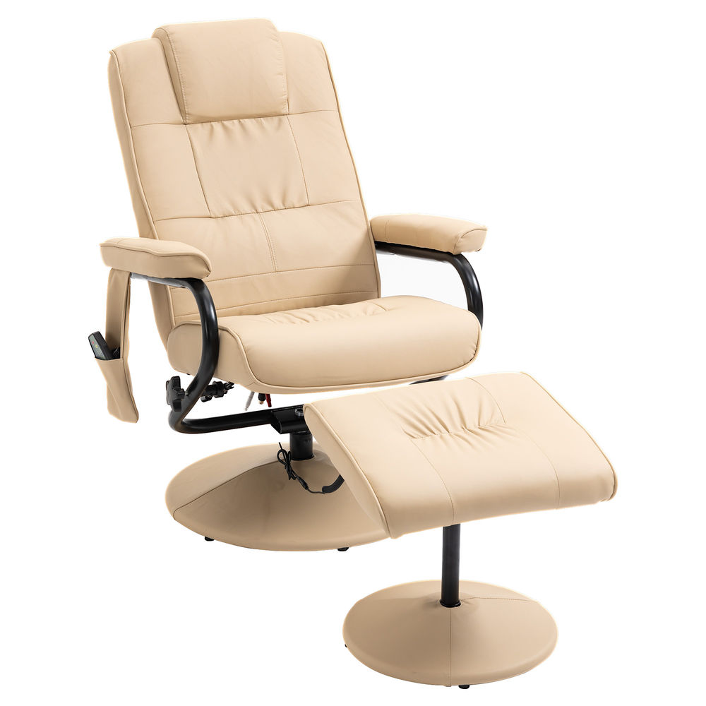 Sillón de Masaje Eléctrico PU y Acero HOMCOM