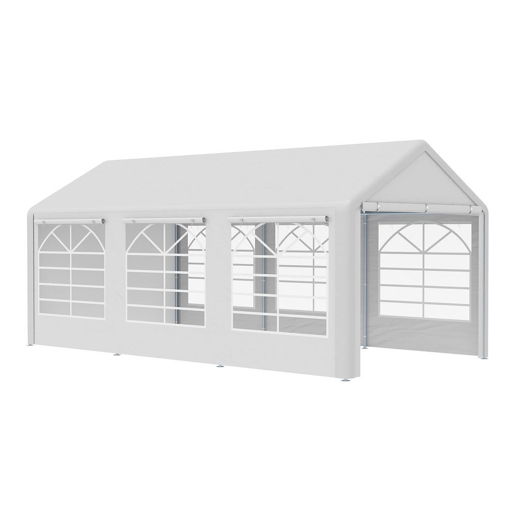 Carpa para Fiestas Acero, PE Outsunny 600x300