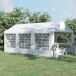 Carpa para Fiestas Acero, PE Outsunny 600x300 Carpa para Fiestas Acero, PE Outsunny 600x300 Blanco
