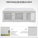 Carpa para Fiestas Acero, PE Outsunny 600x300 Carpa para Fiestas Acero, PE Outsunny 600x300 Blanco