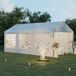 Carpa para Fiestas Acero, PE Outsunny 600x300 Carpa para Fiestas Acero, PE Outsunny 600x300 Blanco