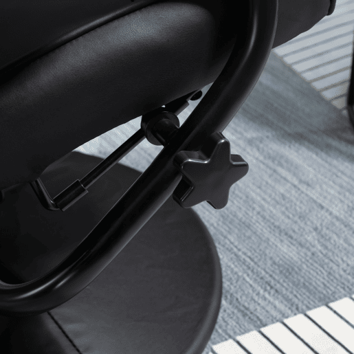 HOMCOM Poltrona de Massagem Elétrica com Banco para Apoiar os Pés Poltrona Relax Giratório Reclinável em até 145° com Controle Remoto e 10 Zonas de Massagem Estofado em PU 77x84x95cm Preto