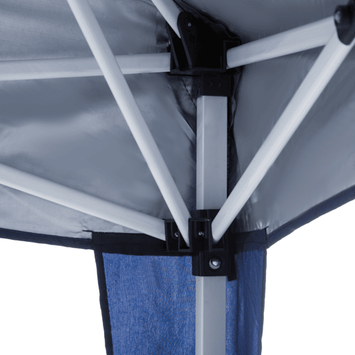 Outsunny Tenda Dobrável 297x297x250 cm Tenda para Jardim Campismo Festas Eventos Aço e Oxford Azul