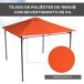 Techo Repuesto Cenador Poliéster Outsunny 2x2 Techo Repuesto Cenador Poliéster Outsunny 2x2 Gris