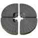 Base Peso Sombrilla HDPE Outsunny 100x100 Base Peso Sombrilla HDPE Outsunny 100x100 Marrón