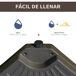 Base Peso Sombrilla HDPE Outsunny 100x100 Base Peso Sombrilla HDPE Outsunny 100x100 Marrón