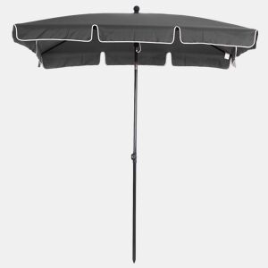 Outsunny Chapéu de Sol Retangular de Jardim 198x130x240cm Chapéu de Sol de Alumínio com Função de Inclinação para Terraço Pátio Exterior Cinza