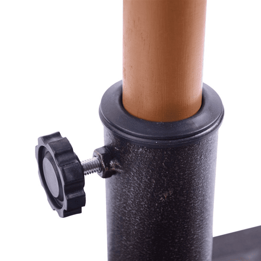 Outsunny Base para Chapéu de Sol Suporte para Chapéu de Sol Apto para Mastros de 38mm48mm para Terraço Jardim Exterior 44x44x32 cm Preto e Bronze