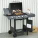 Barbacoa de Ga PP, Acero Outsunny Barbacoa de Ga PP, Acero Outsunny Negro
