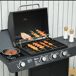 Barbacoa de Ga PP, Acero Outsunny Barbacoa de Ga PP, Acero Outsunny Negro