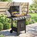 Barbacoa de Ga PP, Acero Outsunny Barbacoa de Ga PP, Acero Outsunny Negro