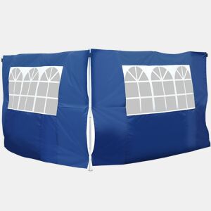 Outsunny 2 Paredes Laterais para Tendas 3 x 3 m3 x 6 m, 300x200 cm, Paredes Laterais de Substituição para Pérgula de Tecido Oxford com Janela, para Jardim, Exterior, Festas, Azul