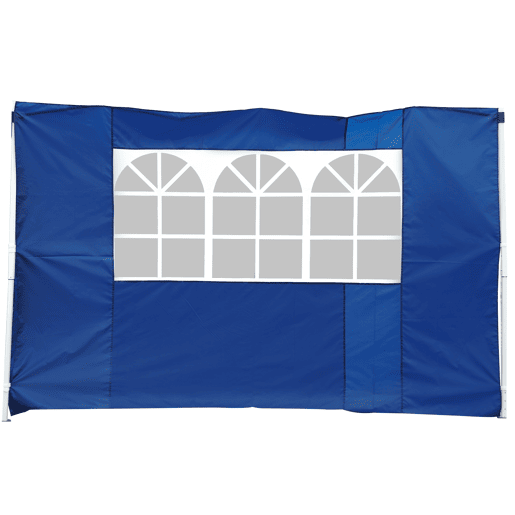 Outsunny 2 Paredes Laterais para Tendas 3 x 3 m3 x 6 m, 300x200 cm, Paredes Laterais de Substituição para Pérgula de Tecido Oxford com Janela, para Jardim, Exterior, Festas, Azul