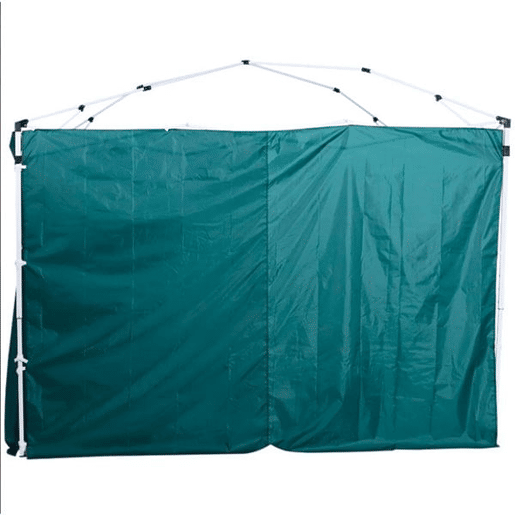 Outsunny 2 Paredes Laterais para Tenda 3x3 m Parede Lateral de Substituição de Tecido Oxford com Janela 300x200 cm Verde