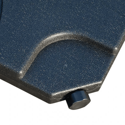 Outsunny Base para Chapéu de Sol de 4 Peças Suporte para Chapéu de Sol para Jardim Pátio Exterior 50x50x7,5cm Preto