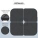 Base de Sombrilla HDPE Outsunny 50x50 Base de Sombrilla HDPE Outsunny 50x50 Negro
