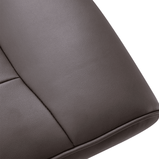 HOMCOM Poltrona Relax com Apoio para os Pés Estofada em PU Poltrona Relax Reclinável até 145° e Giratório 360° com Encosto Ajustável para Sala de Estar Dormitório Escritório 81x81x105cm Marrom