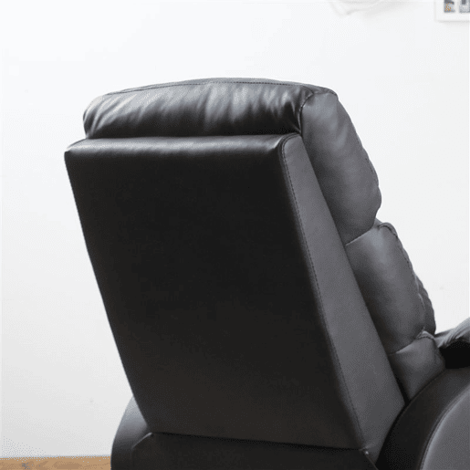 HOMCOM Poltrona Relax Reclinável Manualmente Estofada em PU com Apoio para os Pés Retrátil Assento e Encosto Acolchoados para Sala de Estar Escritório Dormitório 75x92x99cm Marrom