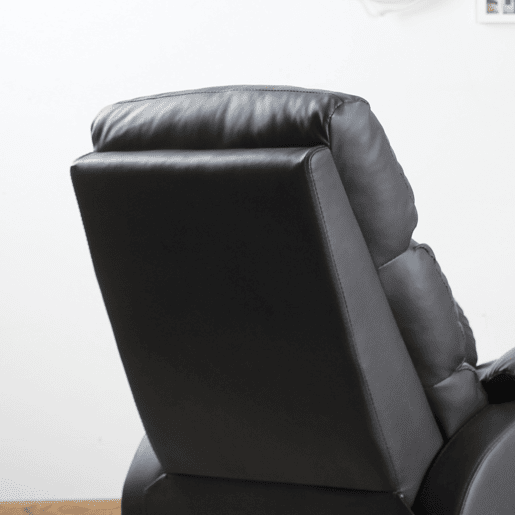 HOMCOM Poltrona Relax Reclinável Manualmente Estofada em PU com Apoio para os Pés Retrátil Assento e Encosto Acolchoados para Sala de Estar Escritório Dormitório 75x92x99cm Marrom