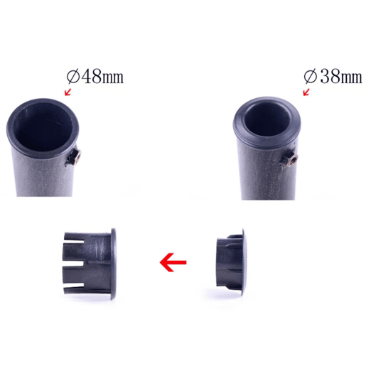Outsunny Base para Chapéu de Sol Redonda Suporte para Chapéu de Sol de Resina para Mastros de 38mm e 48mm para Jardim Terraço Exterior Ø44x34cm Preto e Bronze