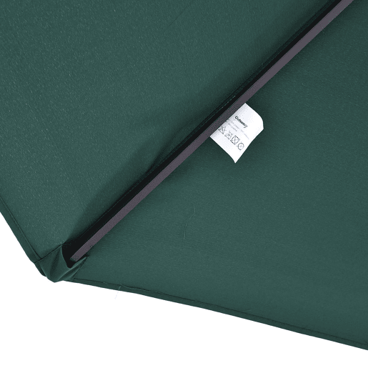 Outsunny Chapéu de Sol Duplo 4,55x2,65x2,38 m Chapéu de Sol de Jardim com Manivela Manual Resistente à Água e com Proteção Solar UV para Terraço Pátio Verde