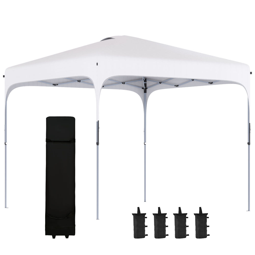 Cenador Plegable Acero, Tela Oxford Outsunny 253x253