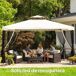 4 Paneles Mosquitera Carpa Poliéster, Nylon Outsunny 335x0 4 Paneles Mosquitera Carpa Poliéster, Nylon Outsunny 335x0 Negro