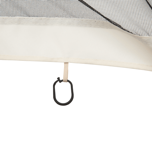 Outsunny 4 painéis laterais 335x207 cm para tenda de jardimmosquiteira para gazebo com zíperes e anéis preto