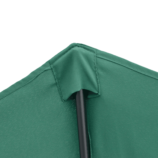 Outsunny Chapéu de Sol 269x138x236 cm Guarda-sol de Jardim com Manivela e Forma Semicircular Tecido Poliéster 180 gm² para Exterior Terraço Pátio Piscina Verde