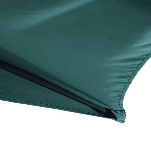 Outsunny Chapéu de Sol 269x138x236 cm Guarda-sol de Jardim com Manivela e Forma Semicircular Tecido Poliéster 180 gm² para Exterior Terraço Pátio Piscina Verde