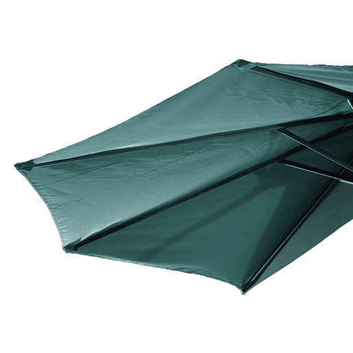 Outsunny Chapéu de Sol 269x138x236 cm Guarda-sol de Jardim com Manivela e Forma Semicircular Tecido Poliéster 180 gm² para Exterior Terraço Pátio Piscina Verde