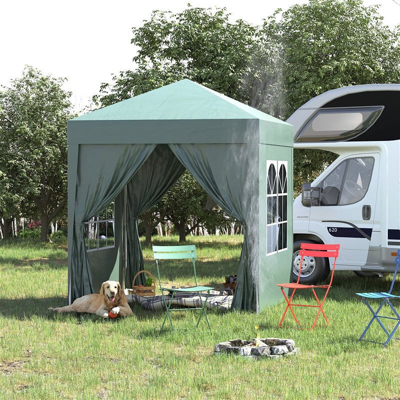 Carpa Plegable Acero y Tela Oxford Outsunny 200x200