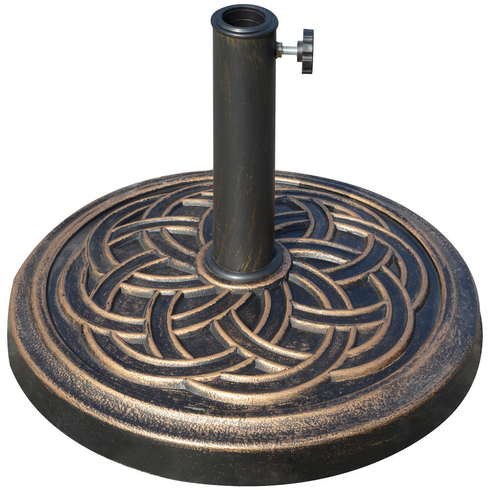 Base para Sombrilla Resina y Acero Outsunny 45x45