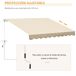 Toldo Manual Retráctil Aluminio, Metal, Poliéster Outsunny 295x245 Toldo Manual Retráctil Aluminio, Metal, Poliéster Outsunny 295x245 Crudo