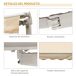 Toldo Manual Retráctil Aluminio, Metal, Poliéster Outsunny 295x245 Toldo Manual Retráctil Aluminio, Metal, Poliéster Outsunny 295x245 Crudo