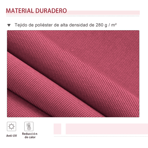 Outsunny Toldo Manual Retrátil 395x245 cm, Toldo Exterior para Terraço com Ângulo Ajustável, Braço Articulado, Montagem na Parede, Estrutura de Alumínio, Anti-UV e Impermeável, para Jardim, Vermelho Outsunny Toldo Manual Retrátil 395x245 cm, Toldo Exterior para Terraço com Ângulo Ajustável, Braço Articulado, Montagem na Parede, Estrutura de Alumínio, Anti-UV e Impermeável, para Jardim, Vermelho