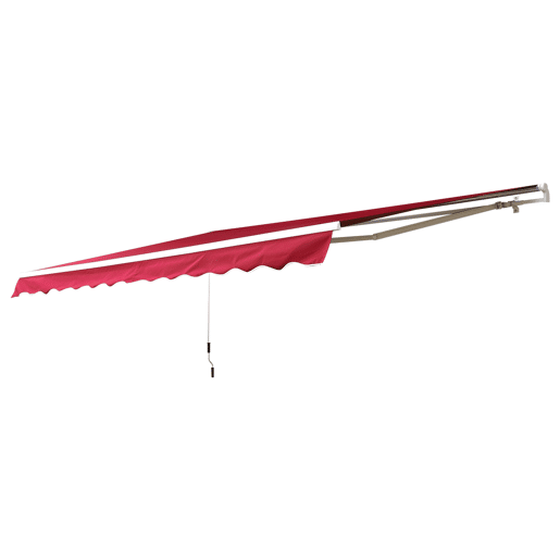 Outsunny Toldo Manual Retrátil 395x245 cm, Toldo Exterior para Terraço com Ângulo Ajustável, Braço Articulado, Montagem na Parede, Estrutura de Alumínio, Anti-UV e Impermeável, para Jardim, Vermelho Outsunny Toldo Manual Retrátil 395x245 cm, Toldo Exterior para Terraço com Ângulo Ajustável, Braço Articulado, Montagem na Parede, Estrutura de Alumínio, Anti-UV e Impermeável, para Jardim, Vermelho