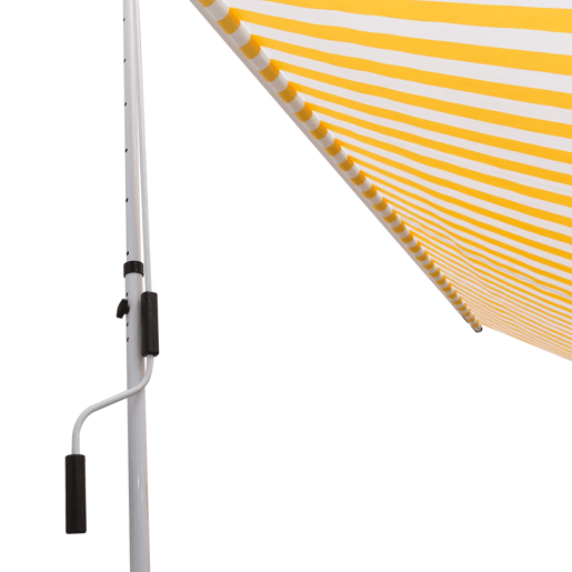 Outsunny Toldo Manual Retrátil 3x1,5 m, Toldo Exterior para Terraço Enrolável, Altura Ajustável 170-280 cm, com Manivela, Anti-UV e Impermeável, Sem Perfuração, para Varanda, Jardim, Laranja
