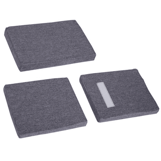 HOMCOM Estante Infantil com Assento Estante com 6 Cubos e Banco com Almofada 102x30x61cm Branco e Cinzento
