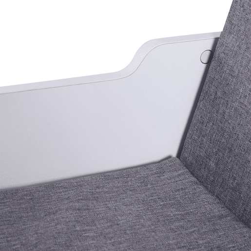 HOMCOM Estante Infantil com Assento Estante com 6 Cubos e Banco com Almofada 102x30x61cm Branco e Cinzento