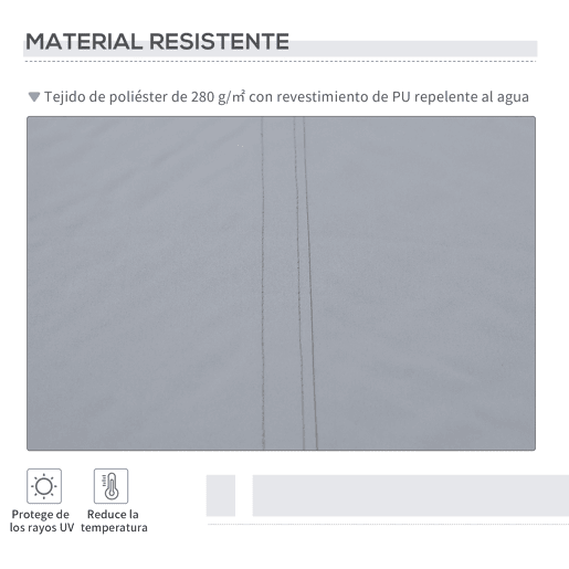Outsunny Toldo Manual Retrátil 3x2,5 cm, Toldo Exterior para Terraço com Ângulo Ajustável, Braço Articulado, Montagem na Parede, Estrutura de Alumínio, Anti-UV e Impermeável, para Jardim, Cinza