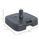 Base de Sombrilla HDPE Outsunny 46x45 Base de Sombrilla HDPE Outsunny 46x45 Negro