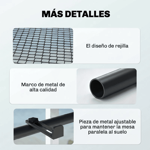 Outsunny Mesa de Suspensão de Varanda Semicircular 60x45x50 cm Ajustável